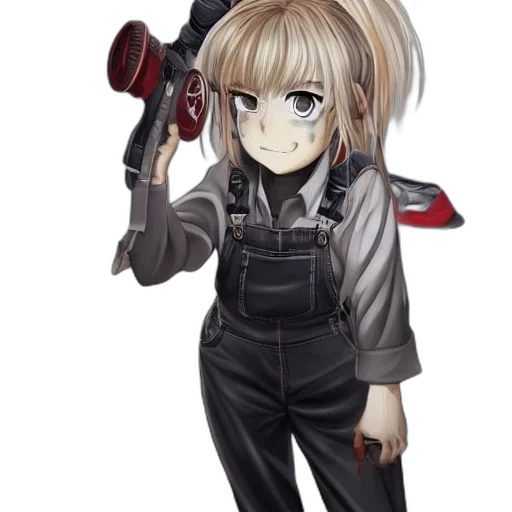 staff, weapon, jacket, robot transparent PNG cut-out