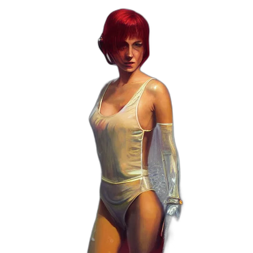 dress, jacket, robot, concept art transparent PNG cut-out