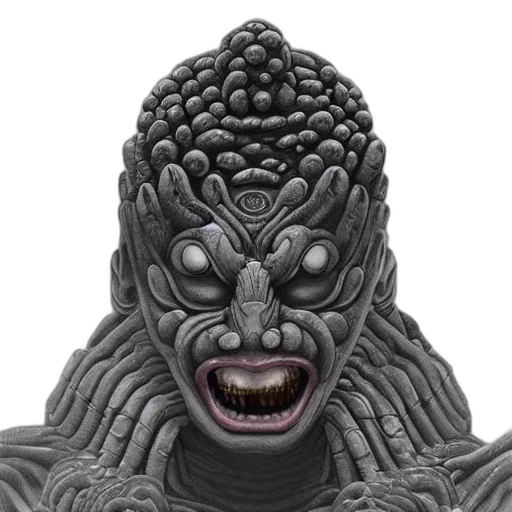 creature, mask, face, hair transparent PNG cut-out