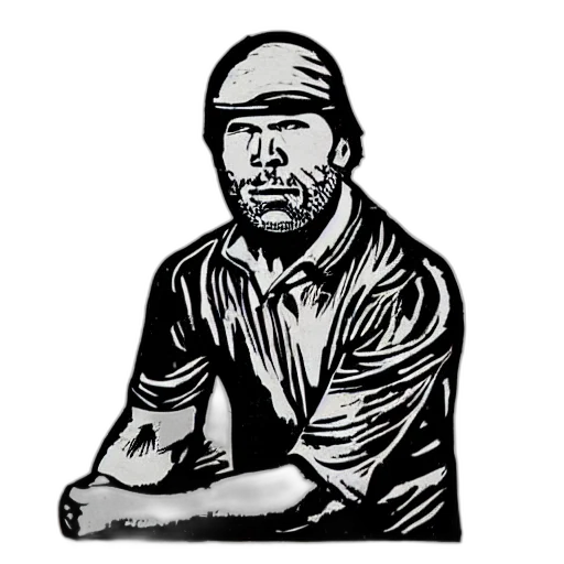 staff, comic book art, cartoon, photorealistic transparent PNG cut-out