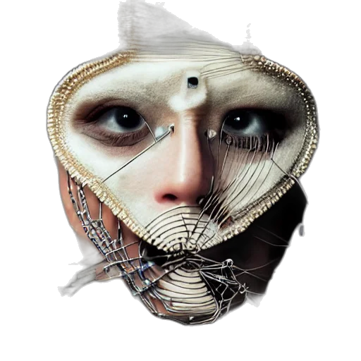 mask, face, jewelry, creature transparent PNG cut-out
