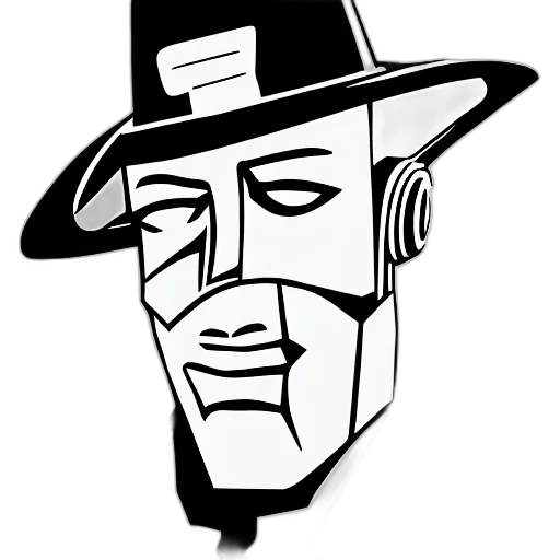 face, robot, mask, hat transparent PNG cut-out