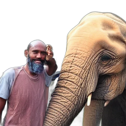 animal, huge, elephant, tusks transparent PNG cut-out