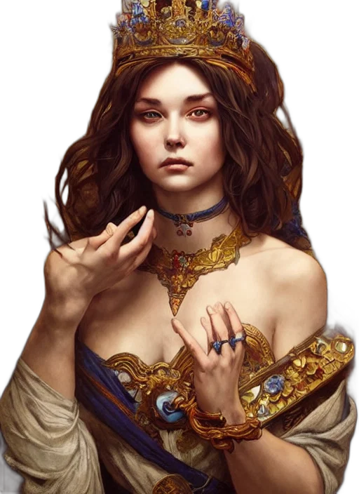 jewelry, crown, face, dress transparent PNG cut-out