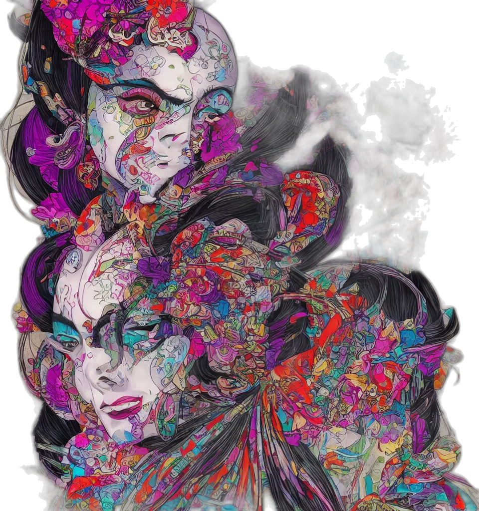 mask, face, crown, comic book art transparent PNG cut-out