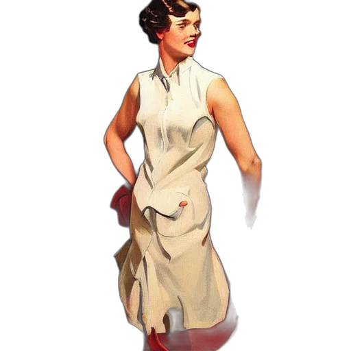 dress, staff, jacket, concept art transparent PNG cut-out