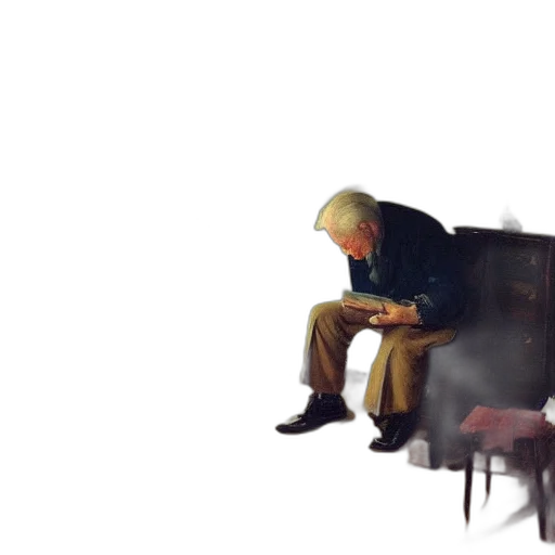 jacket, furniture, face, shoes transparent PNG cut-out