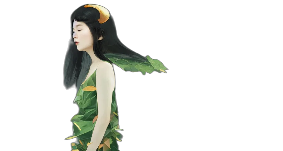 dress, dragon, fantasy art, concept art transparent PNG cut-out