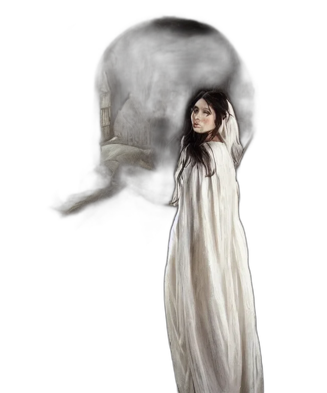 creature, dress, mask, face transparent PNG cut-out