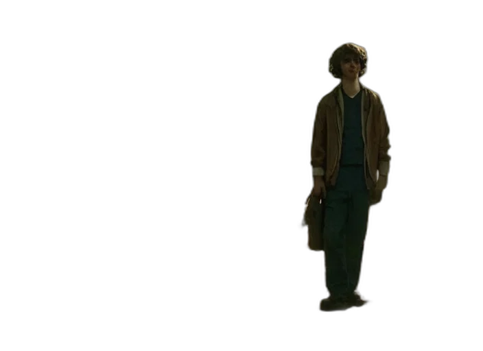 jacket, hat, staff, concept art transparent PNG cut-out