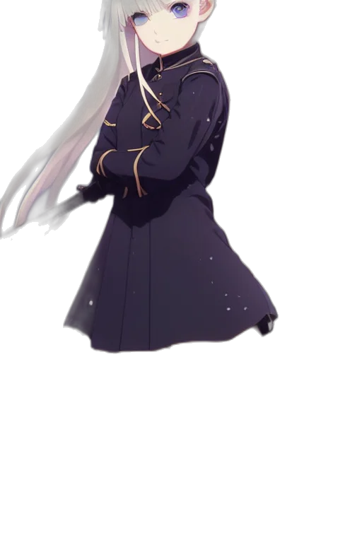 dress, jacket, staff, crown transparent PNG cut-out