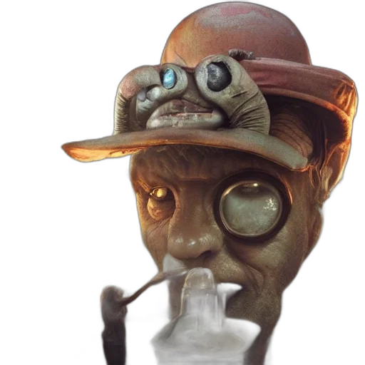 mask, hat, staff, face transparent PNG cut-out
