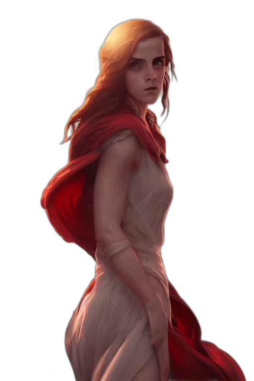 dress, staff, concept art, fantasy art transparent PNG cut-out