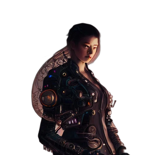 jacket, staff, robot, dress transparent PNG cut-out
