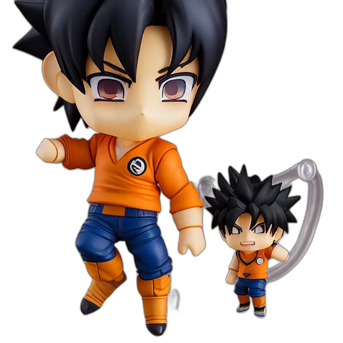 3d render, concept art, anime, nendoroid transparent PNG cut-out