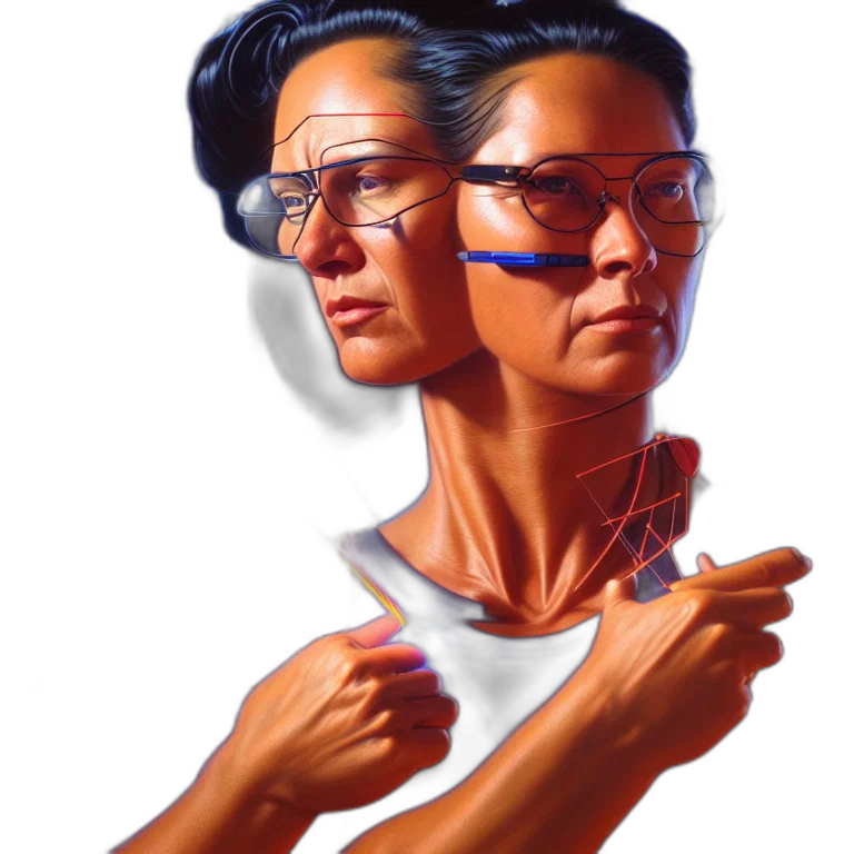 face, jewelry, concept art, comic book art transparent PNG cut-out