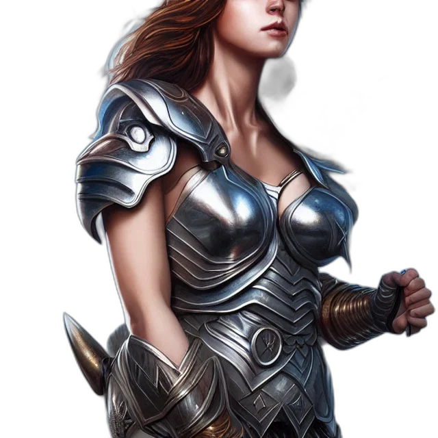 sword, dress, jewelry, fantasy art transparent PNG cut-out