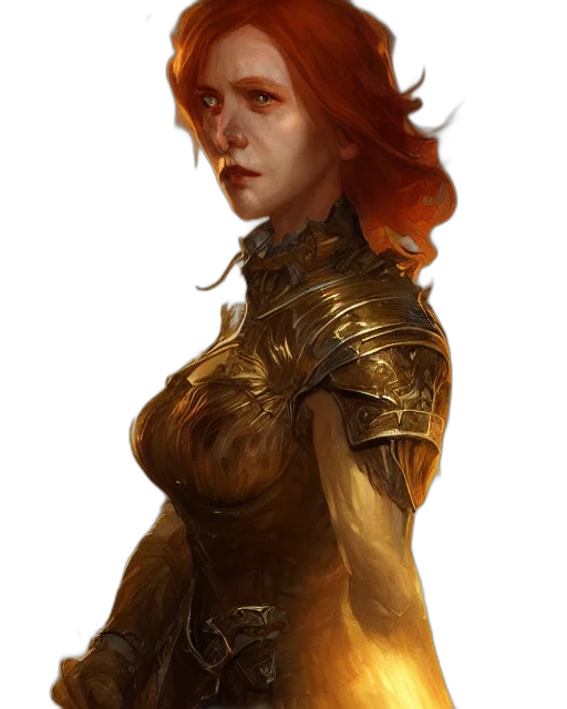 face, dragon, dress, staff transparent PNG cut-out