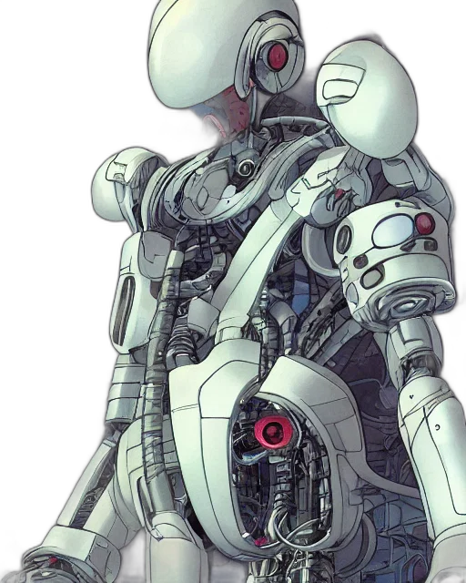 robot, jacket, weapon, concept art transparent PNG cut-out