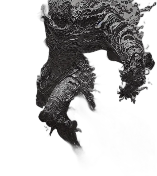 dragon, creature, mask, hair transparent PNG cut-out