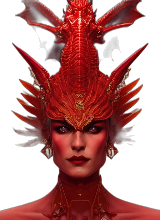 crown, dragon, hat, mask transparent PNG cut-out