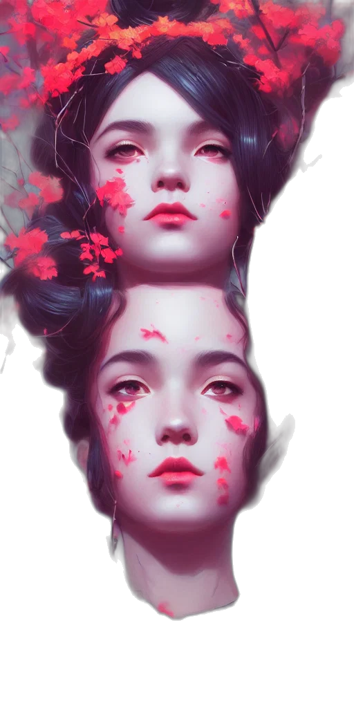 face, mask, crown, creature transparent PNG cut-out