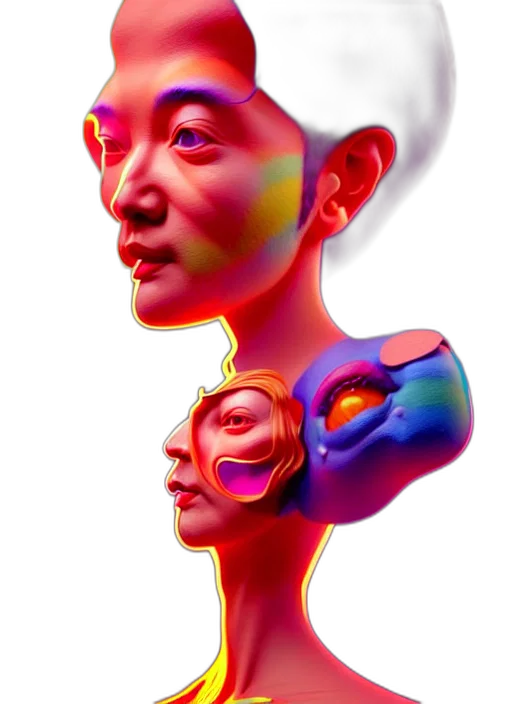 face, mask, robot, crown transparent PNG cut-out
