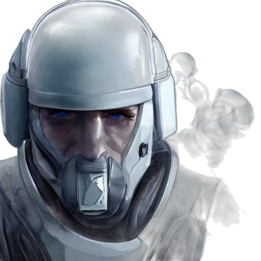 mask, face, robot, concept art transparent PNG cut-out