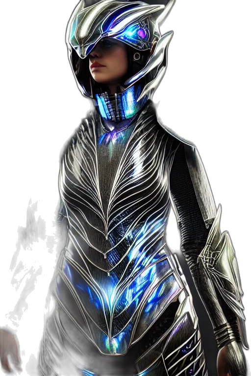robot, jacket, dress, concept art transparent PNG cut-out