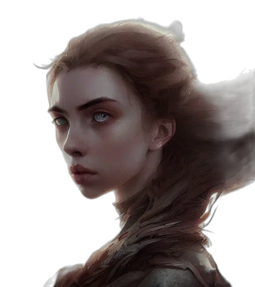 face, dragon, crown, hair transparent PNG cut-out