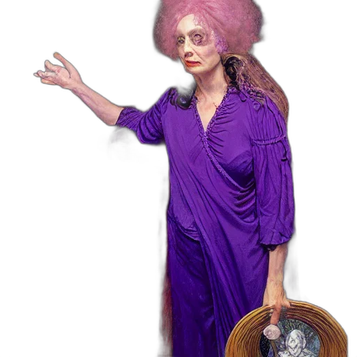 dress, hat, hair, creature transparent PNG cut-out