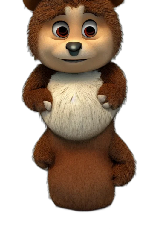 animal, creature, staff, 3d render transparent PNG cut-out