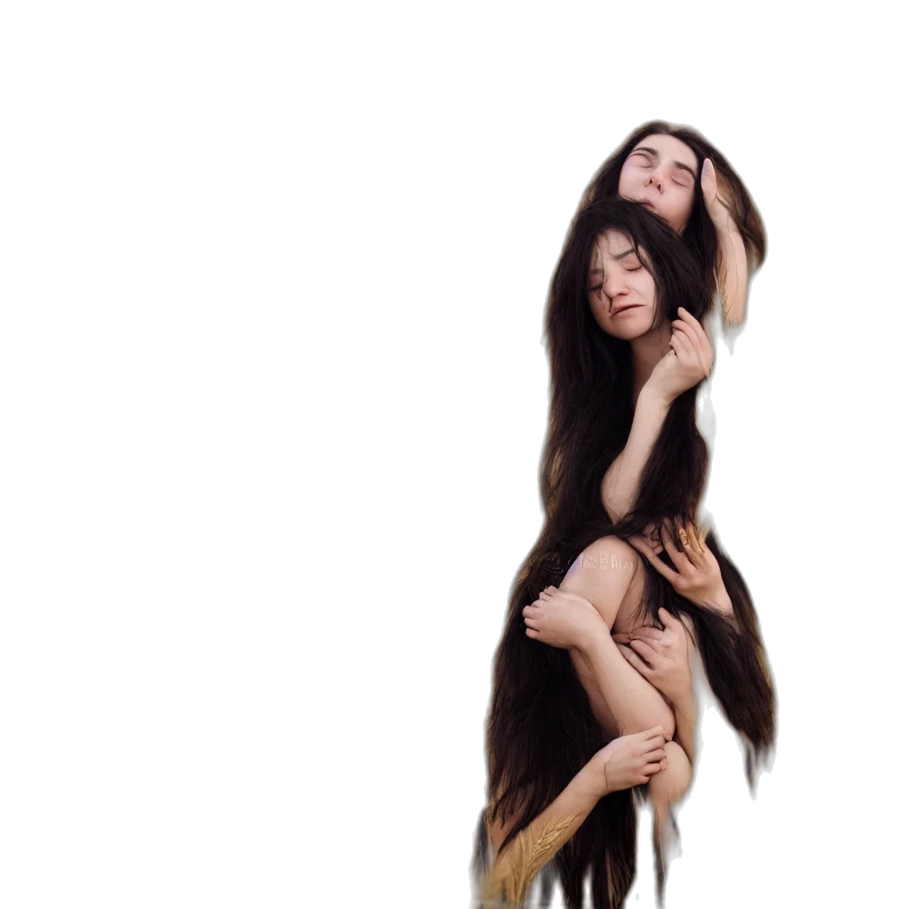 hair, creature, dress, animal transparent PNG cut-out
