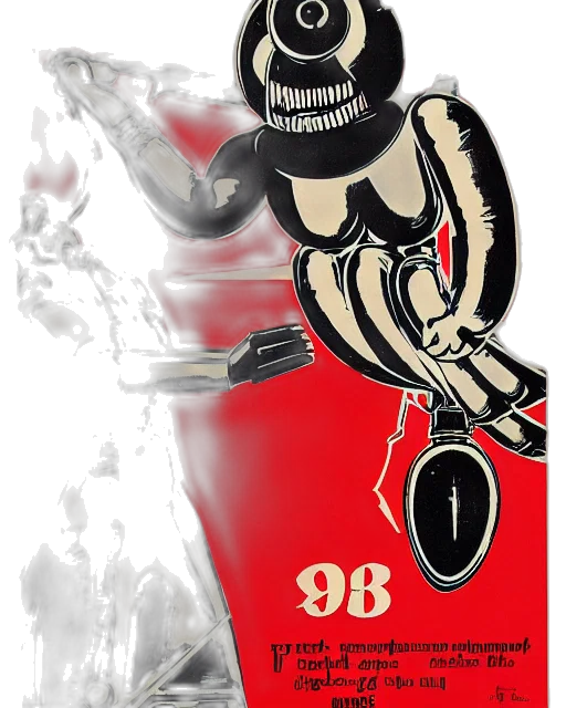 robot, weapon, 3d render, cartoon transparent PNG cut-out