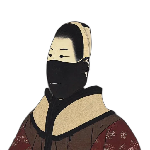 mask, face, staff, jacket transparent PNG cut-out