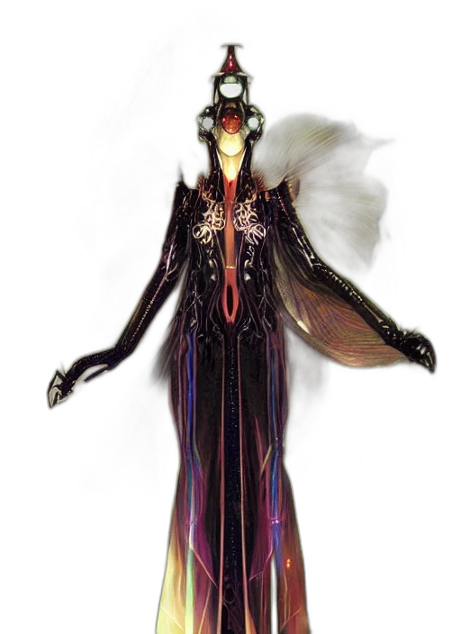 dress, staff, concept art, fantasy art transparent PNG cut-out