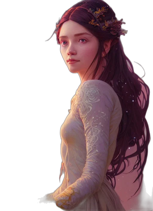 dress, crown, dragon, face transparent PNG cut-out