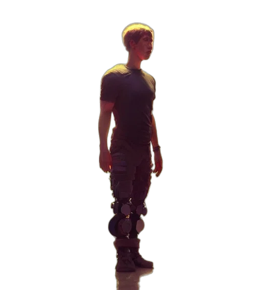 staff, robot, creature, weapon transparent PNG cut-out