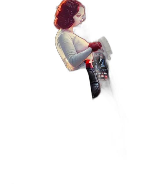 robot, staff, shoes, jacket transparent PNG cut-out