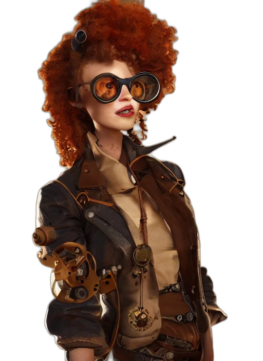 jacket, concept art, cyberpunk, fantasy art transparent PNG cut-out