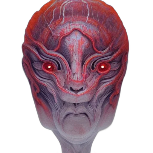 mask, face, creature, staff transparent PNG cut-out