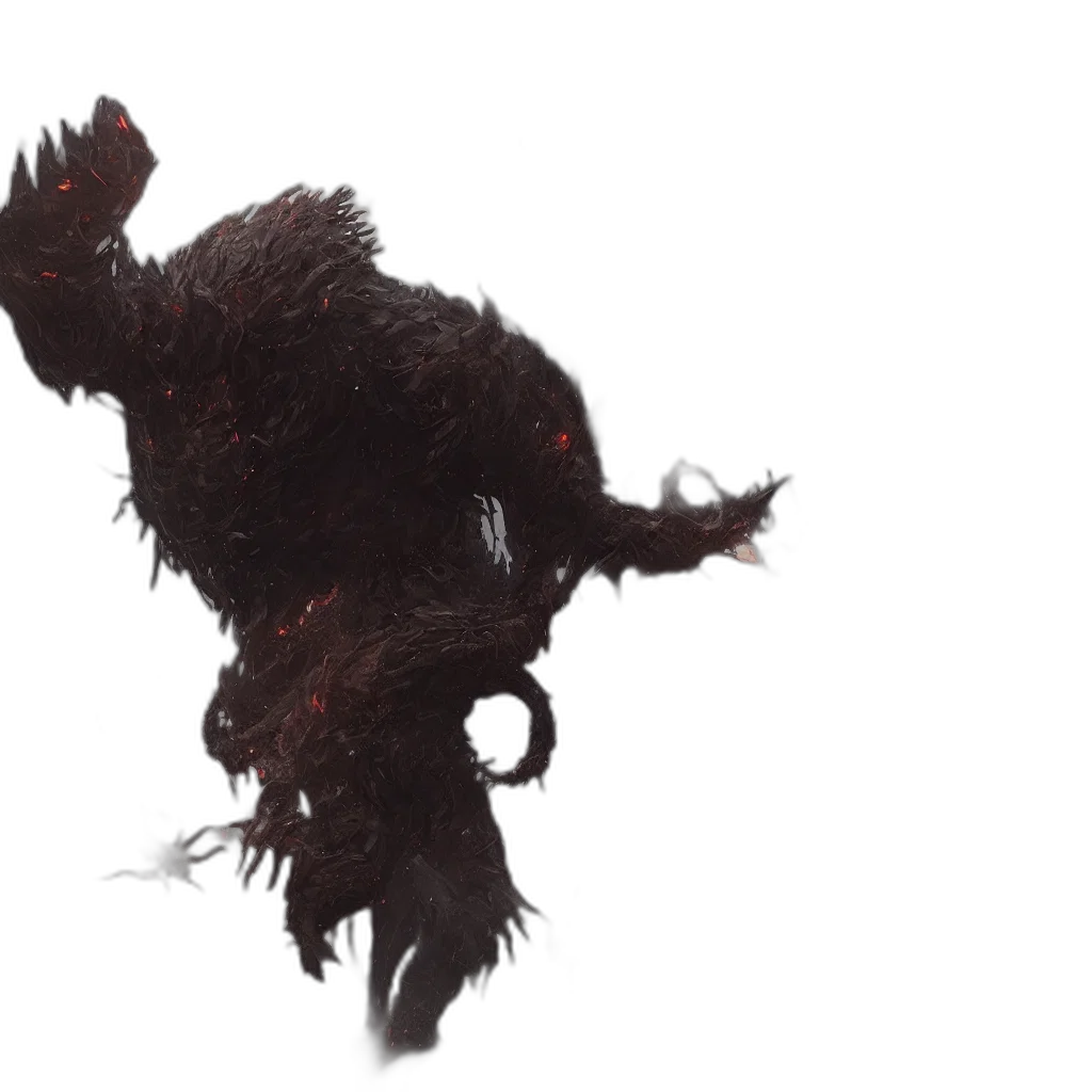creature, dragon, hair, mask transparent PNG cut-out