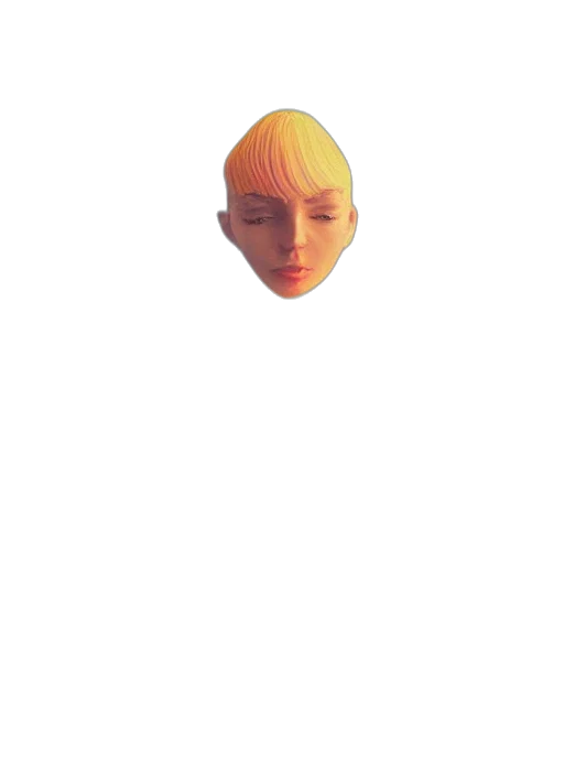 face, mask, hair, creature transparent PNG cut-out