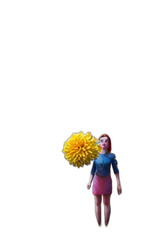 flower, staff, creature, umbrella transparent PNG cut-out