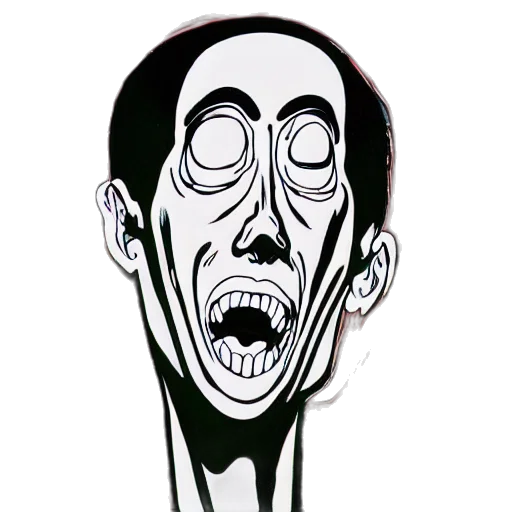 face, mask, staff, creature transparent PNG cut-out