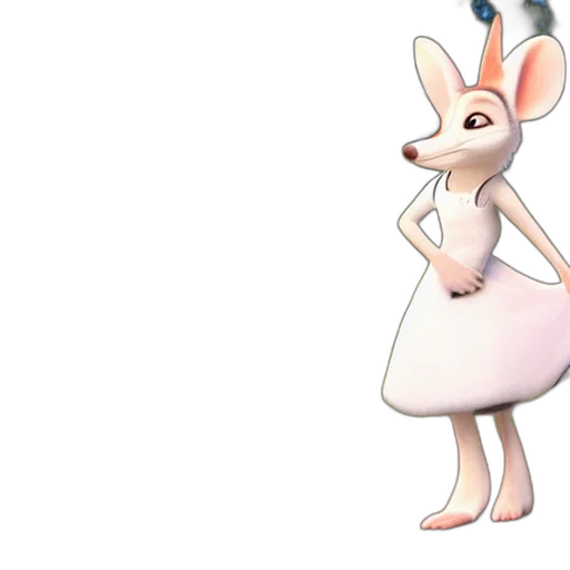 dress, animal, creature, staff transparent PNG cut-out