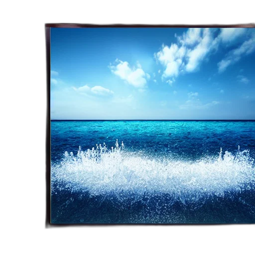 umbrella, photorealistic, 3d render, underwater transparent PNG cut-out