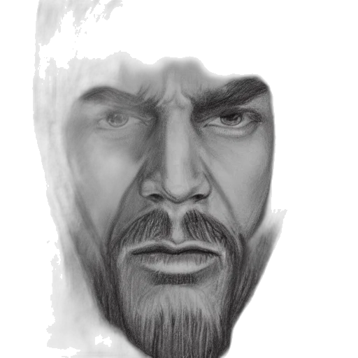 face, mask, creature, photorealistic transparent PNG cut-out