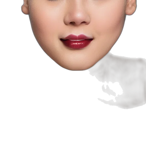 face, mask, photorealistic, 3d render transparent PNG cut-out