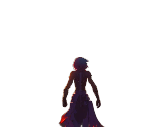 dress, staff, robot, creature transparent PNG cut-out